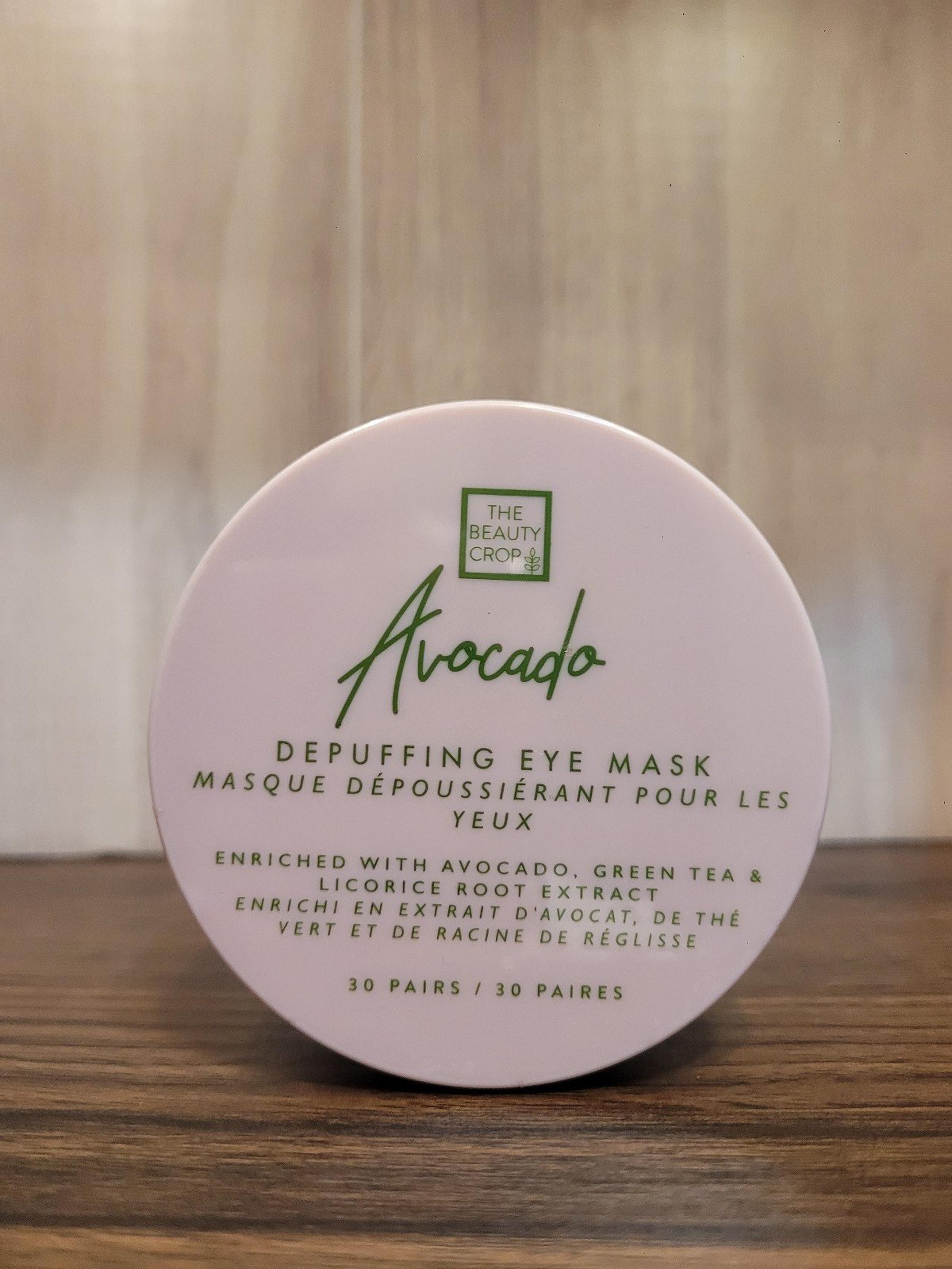 The Beauty Crop Avacado Depuffing Eye Mask