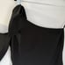Black Halo Black One Shoulder Mini Sheath Dress Size 8 LBD