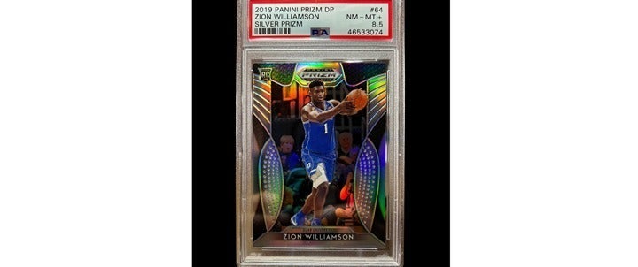 Zion Williamson 2019 Rookie Panini Prizm DP Silver Prizm PSA 8.5 NM-MT