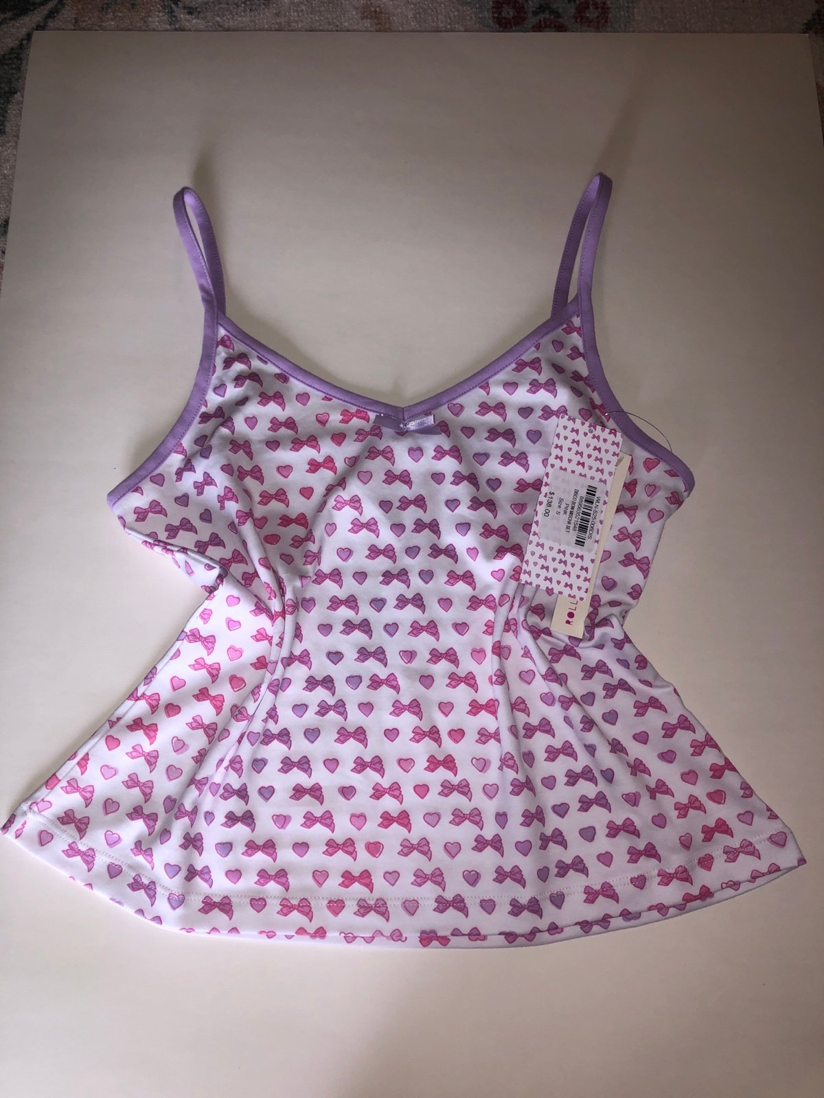 NWT Roller Rabbit x LoveShack Fancy Mischa top Pink Disco Bow small