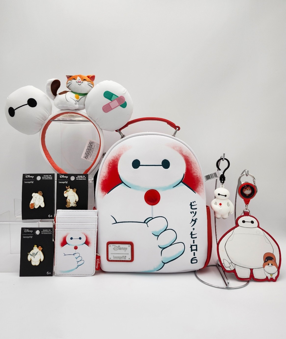 Loungefly Disney Big Hero 6 Baymax Backpack Bundle and Ears