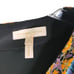 Rebecca Taylor Dress Womens Sz 12 Black Blue Velvet Floral Puff Sleeves V-Neck