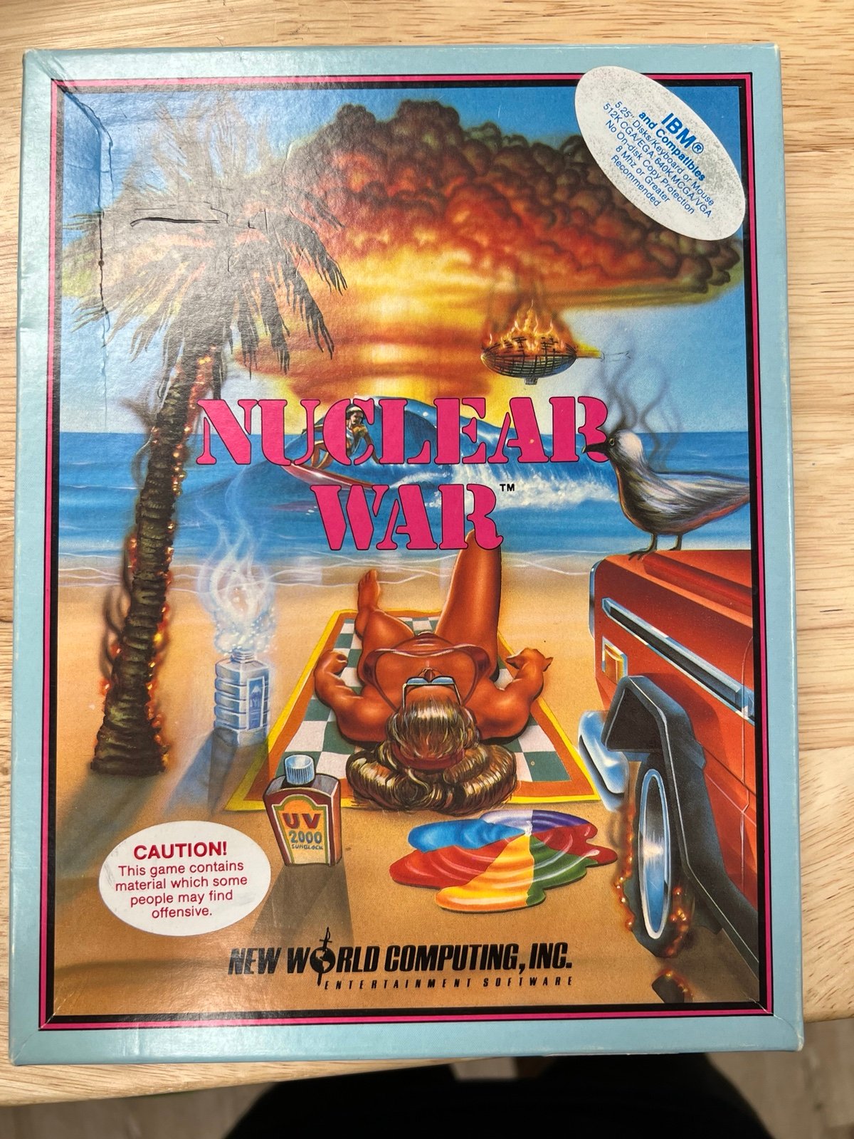 Nuclear War - New World Computing - 1989 IBM Complete In Box Rare
