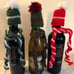Christmas Wine Bottle Dress Up Cap and Scarf Three Piece Sets