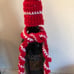 Christmas Wine Bottle Dress Up Cap and Scarf Three Piece Sets