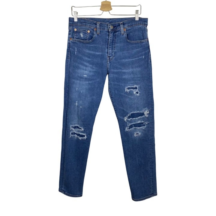 Levis BIG E Distressed Tapered Jeans 32