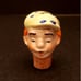 Novelty Cork Bottle Stopper Liquor Pourer Porcelain Head Vintage Antique German