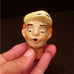 Novelty Cork Bottle Stopper Liquor Pourer Porcelain Head Vintage Antique German
