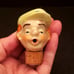 Novelty Cork Bottle Stopper Liquor Pourer Porcelain Head Vintage Antique German