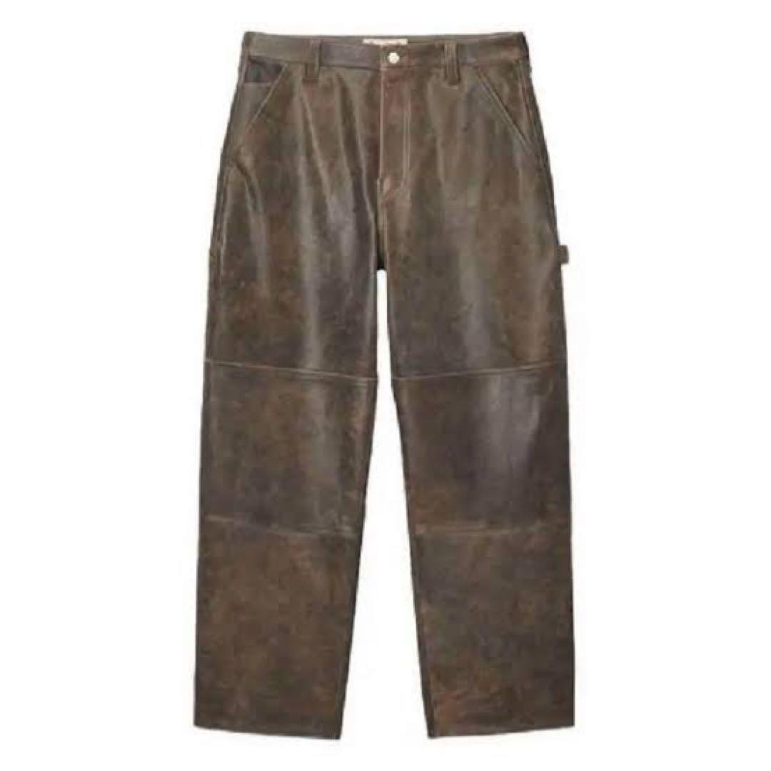 20-60代からのファッション通販  Stussy Distressed Leather Work Pant Size 32 パンツ