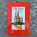 1940's Fort Pitt Old Shay Beer Bar Restaurant Menu Cover W/ Crowntainer & Bottle