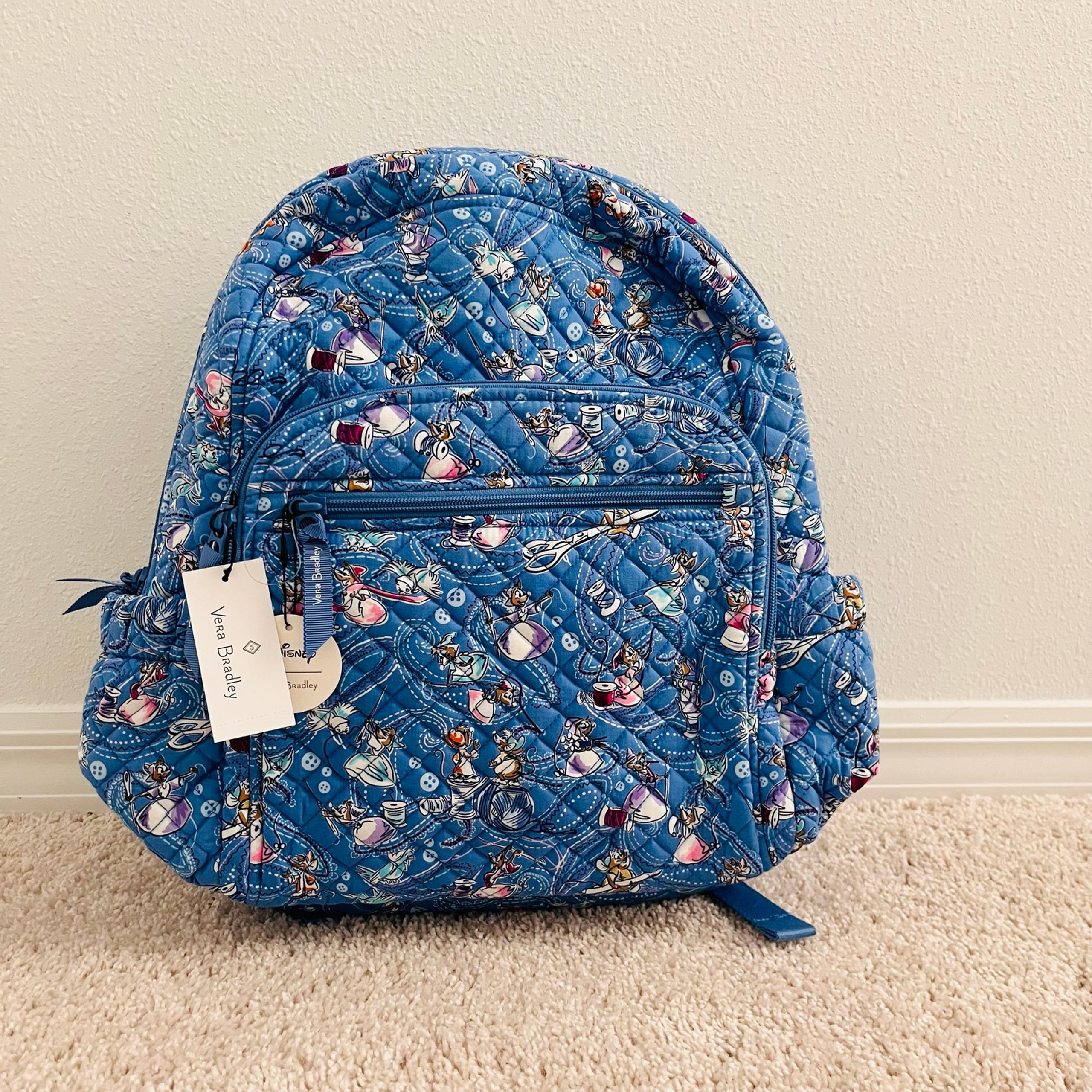 VERA BRADLEY X DISNEY CINDERELLA CAMPUS BACKPACK IN COTTON NWT