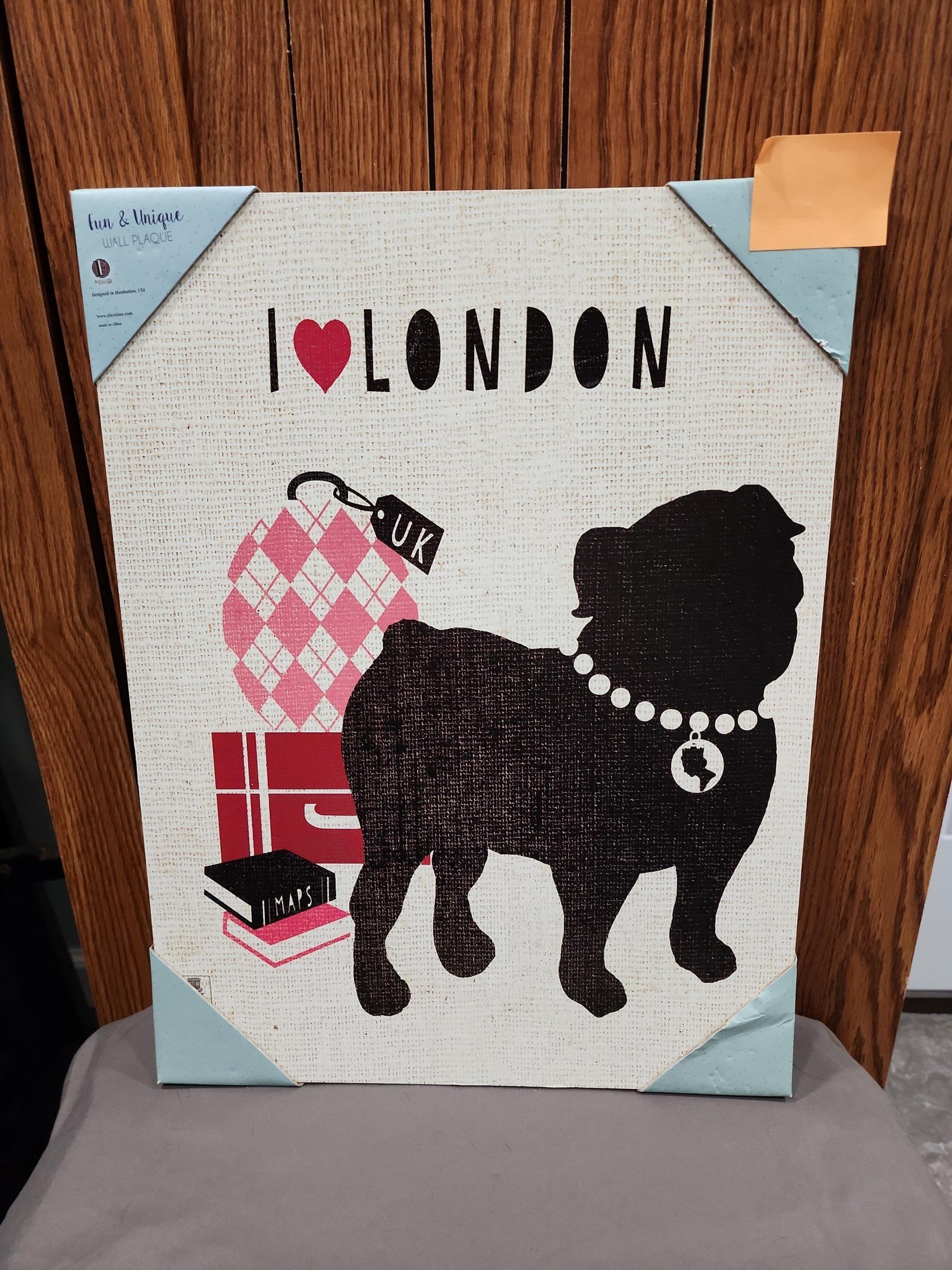 pug wall hanging