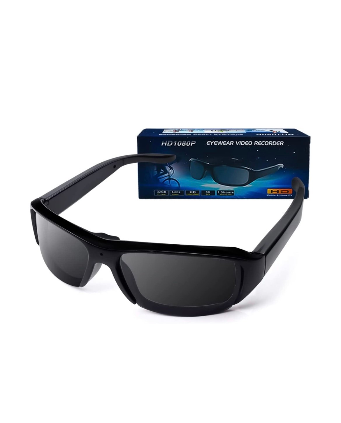 Smart Sunglasses for Men or Women, Blue Light Filter & Polarized Glasses, Camera