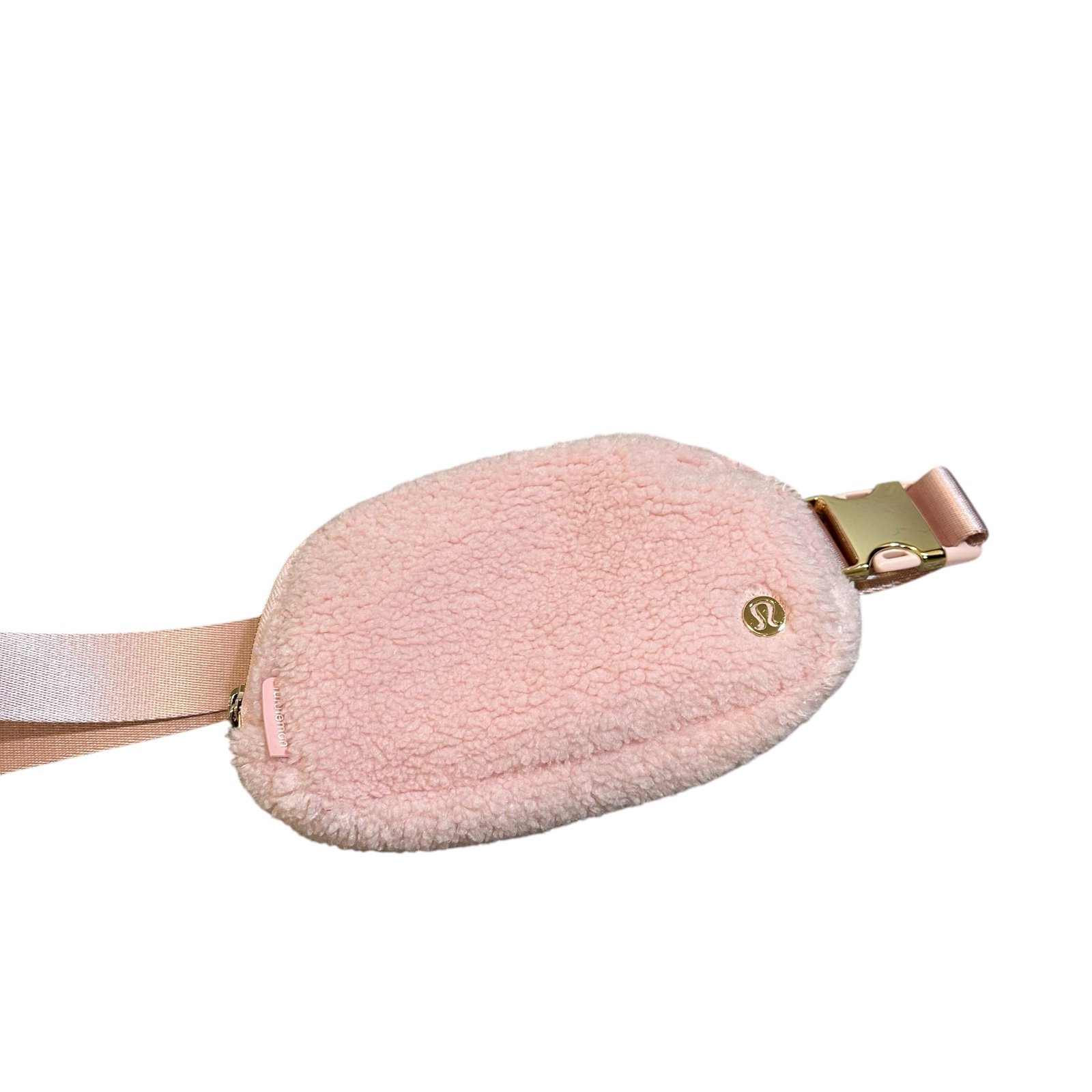 Lululemon Everywhere Fleece Belt Bag 1L Pink Gold Hardware