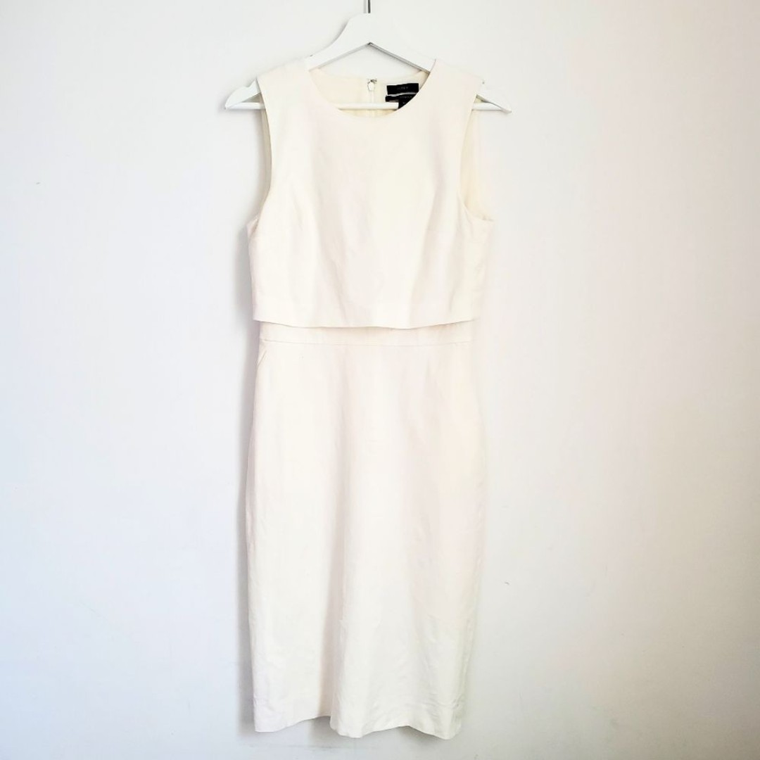 J. Crew Bi-Stretch White Dress 4T