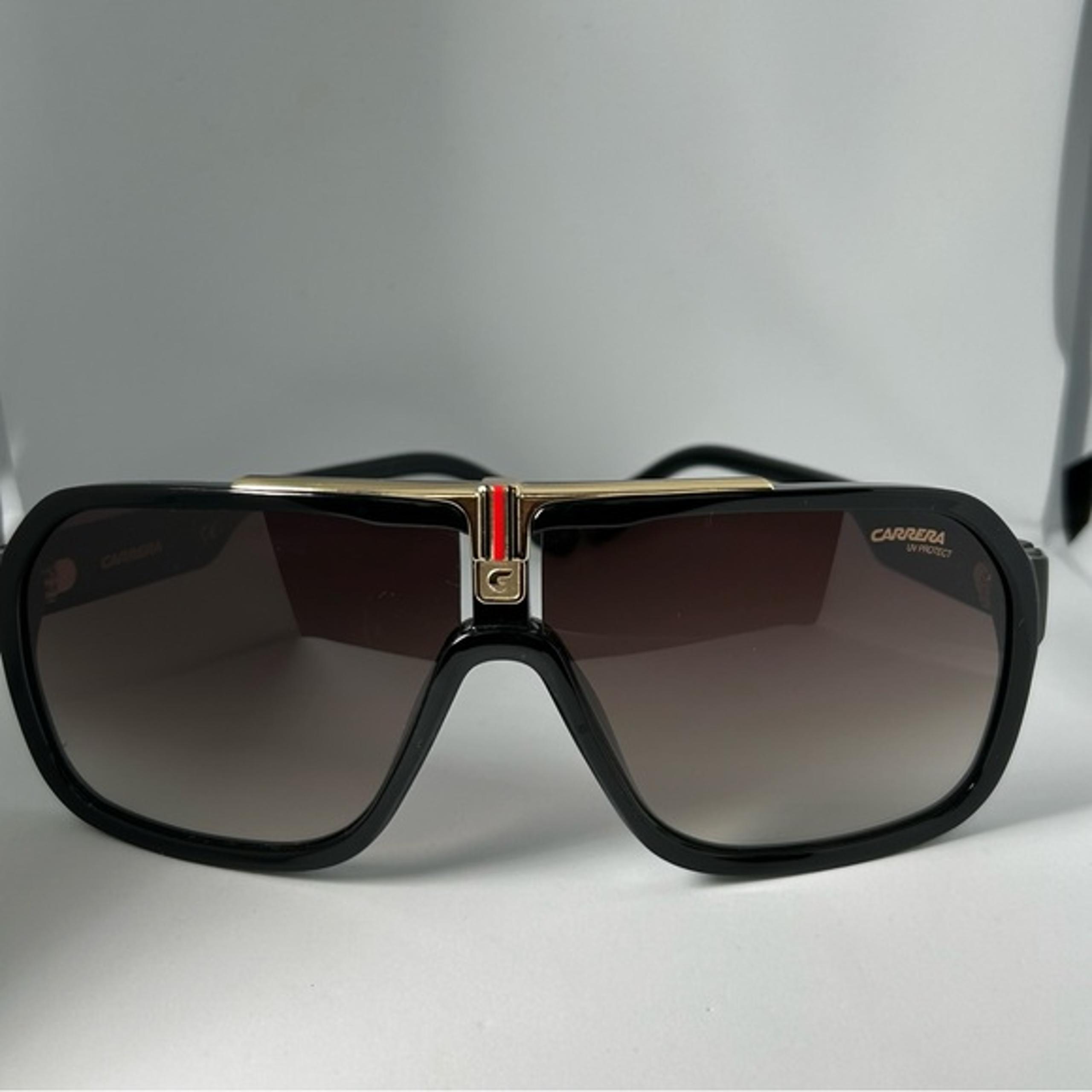 Carrera 1014/S Sunglasses Men Black Aviator 64mm Authentic