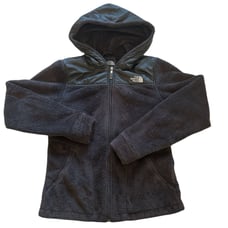 Womens The North Face Oso Fleece Black Full Zip Hoodie Jacket Womens Small Black