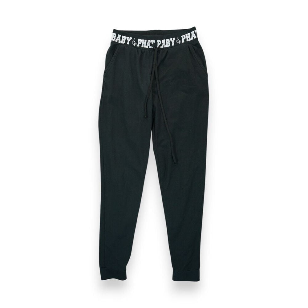 VINTAGE Y2K Baby Phat Loungewear Activewear Jogger Pants Size Medium Black