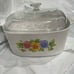 Large Corning Ware SUMMER BLUSH Casserole Dish 5 Liter/Qt with Lid A-5-B