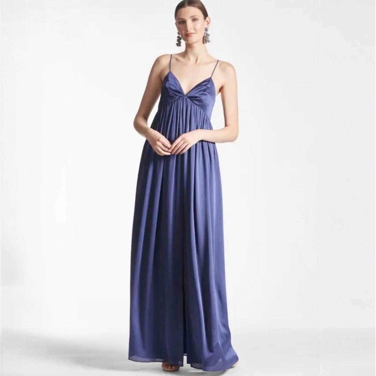 285 NWT SACHIN & BABI Jessica Deep Cobalt Blue Gown Maxi Dress Formal Prom SZ 6