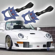 New 2PCS Anime GENGAR JDM TSURIKAWA Ring Subway Train Bus Handle Black Strap