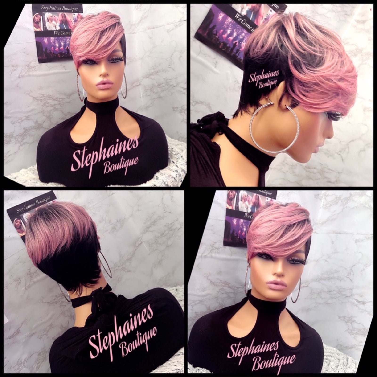Human Hair blended lace front wig