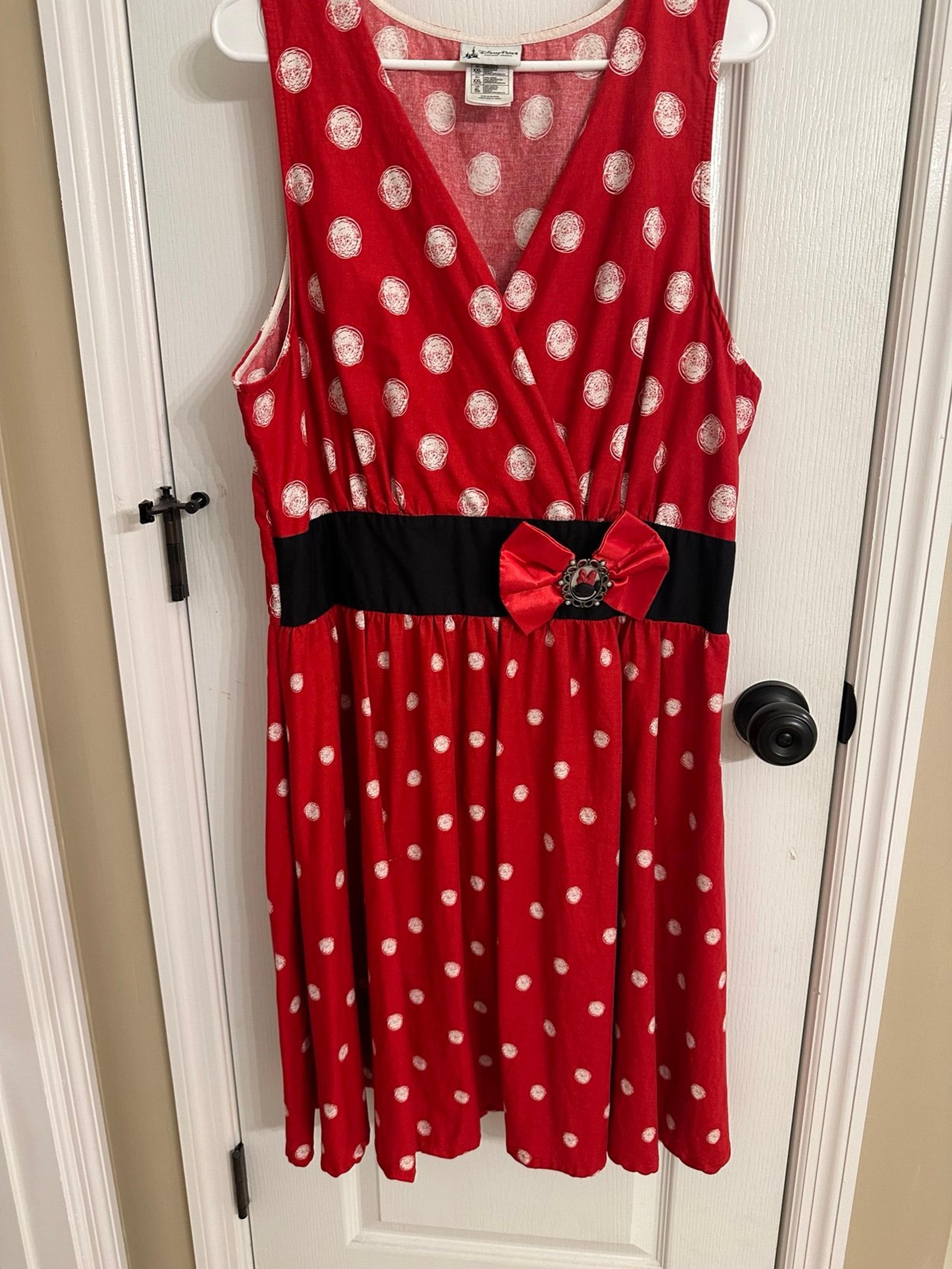 Disney Parks Minnie Mouse Red Polka Dot Dress