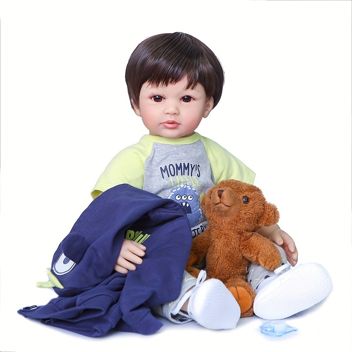 24inch 60cm Reborn Doll, Real Life Dolls, Soft Touch Body Doll, Birthday Gifts