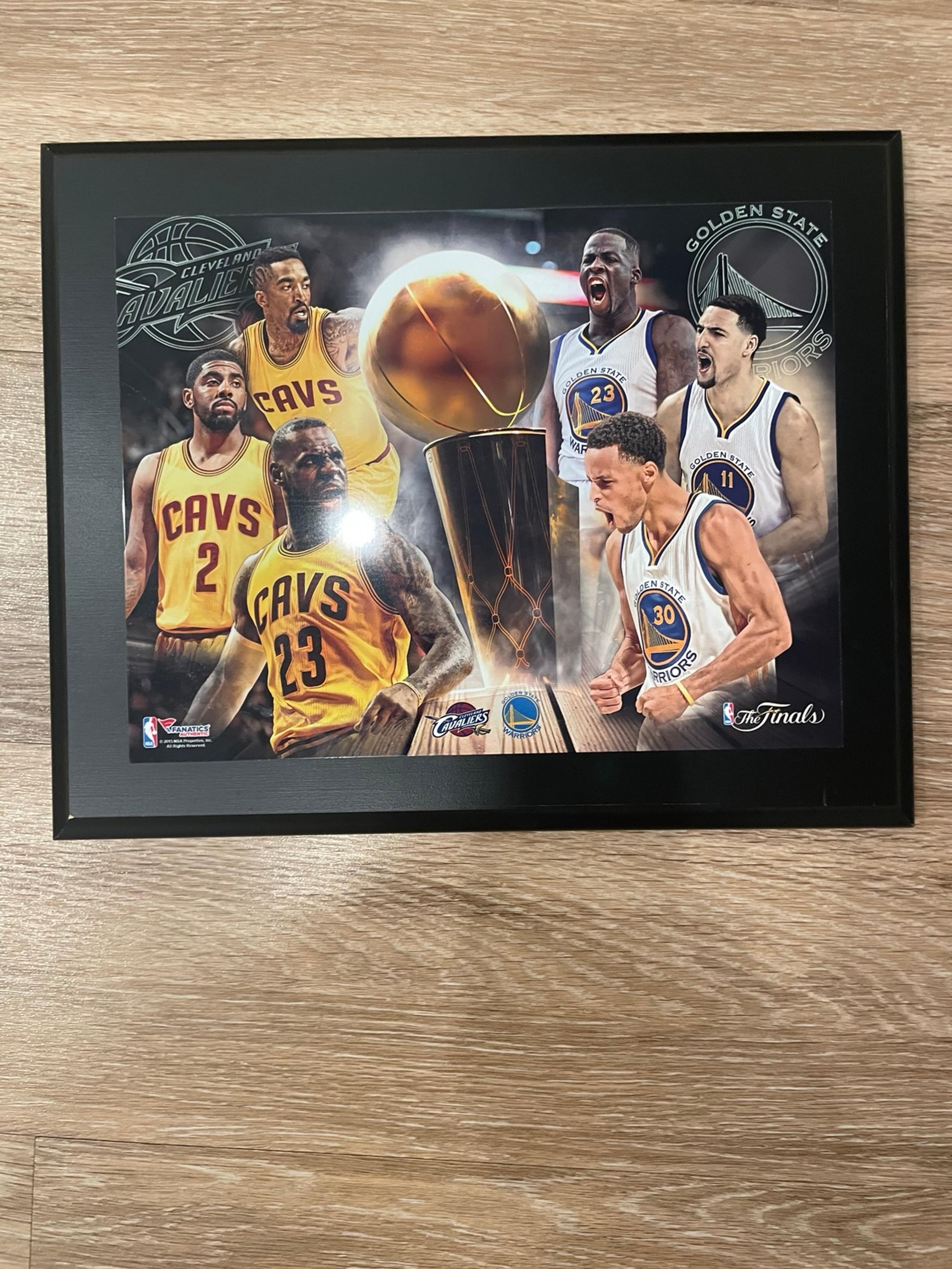 2015 NBA FINALS plaque WARRIORS VS CAVS