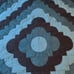 Amish made 89” x 84” in teals and greens