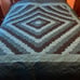 Amish made 89” x 84” in teals and greens