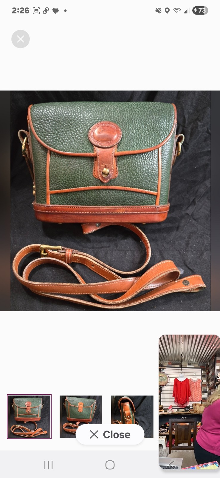 Dooney & Bourke Vintage AWL Shoulder Bag