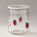 Anthropologie strawberry icon juice glass