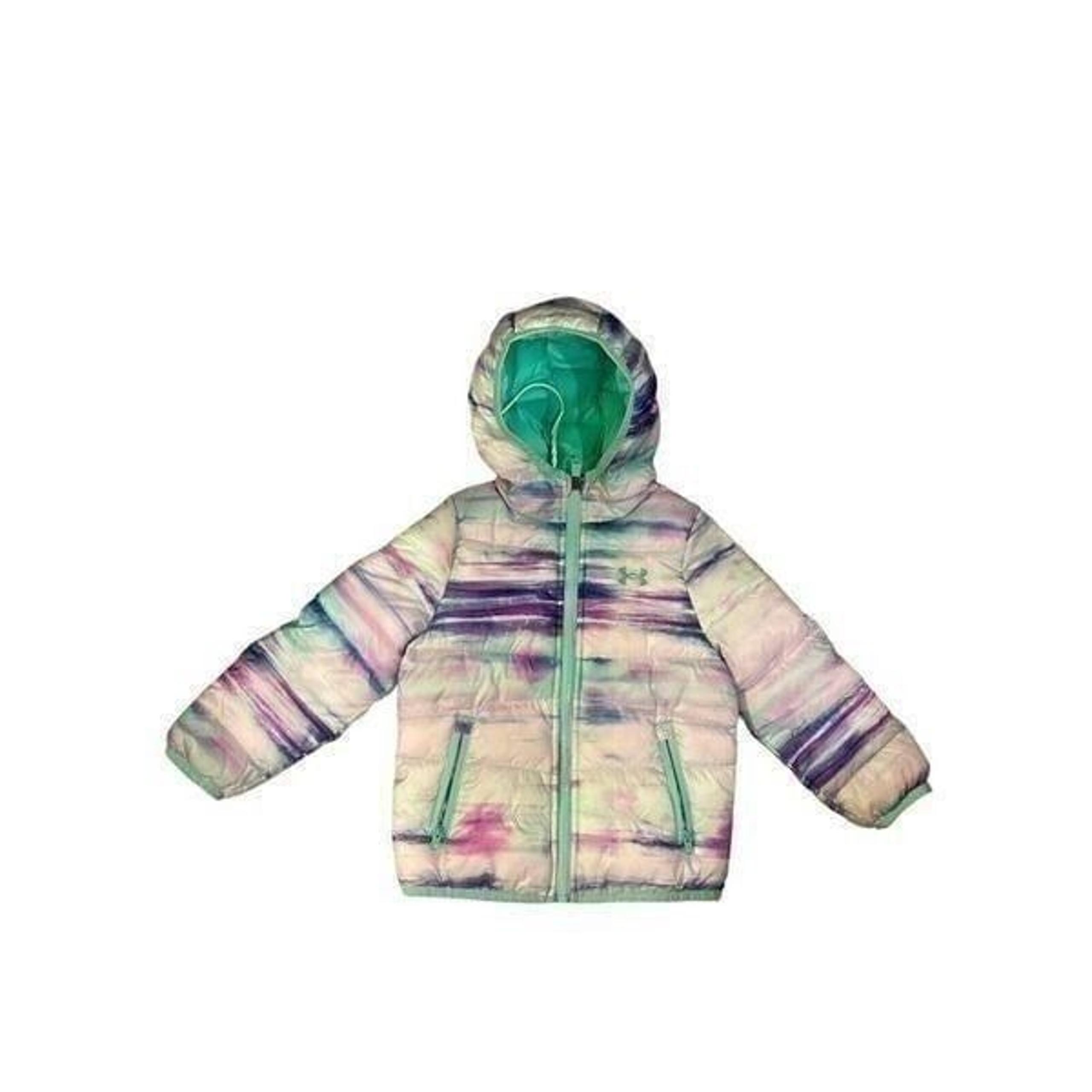 Under Armour Girls Purple & Green Tie Dye Coat Size 3T