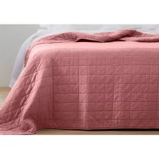Casaluna Heavyweight Linen Blend Quilt King Rose*