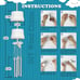 HOSKO 3-Pack DIY Wind Chime Kits- Arts and Crafts for Boys Girls Kids Ages 8-12