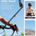 Bike Selfie Stick Handlebar Mount with Phone Clip