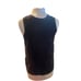 Women M Quince Indigo Navy 100% Washable Silk Blouse Shirt Pajama Top Set