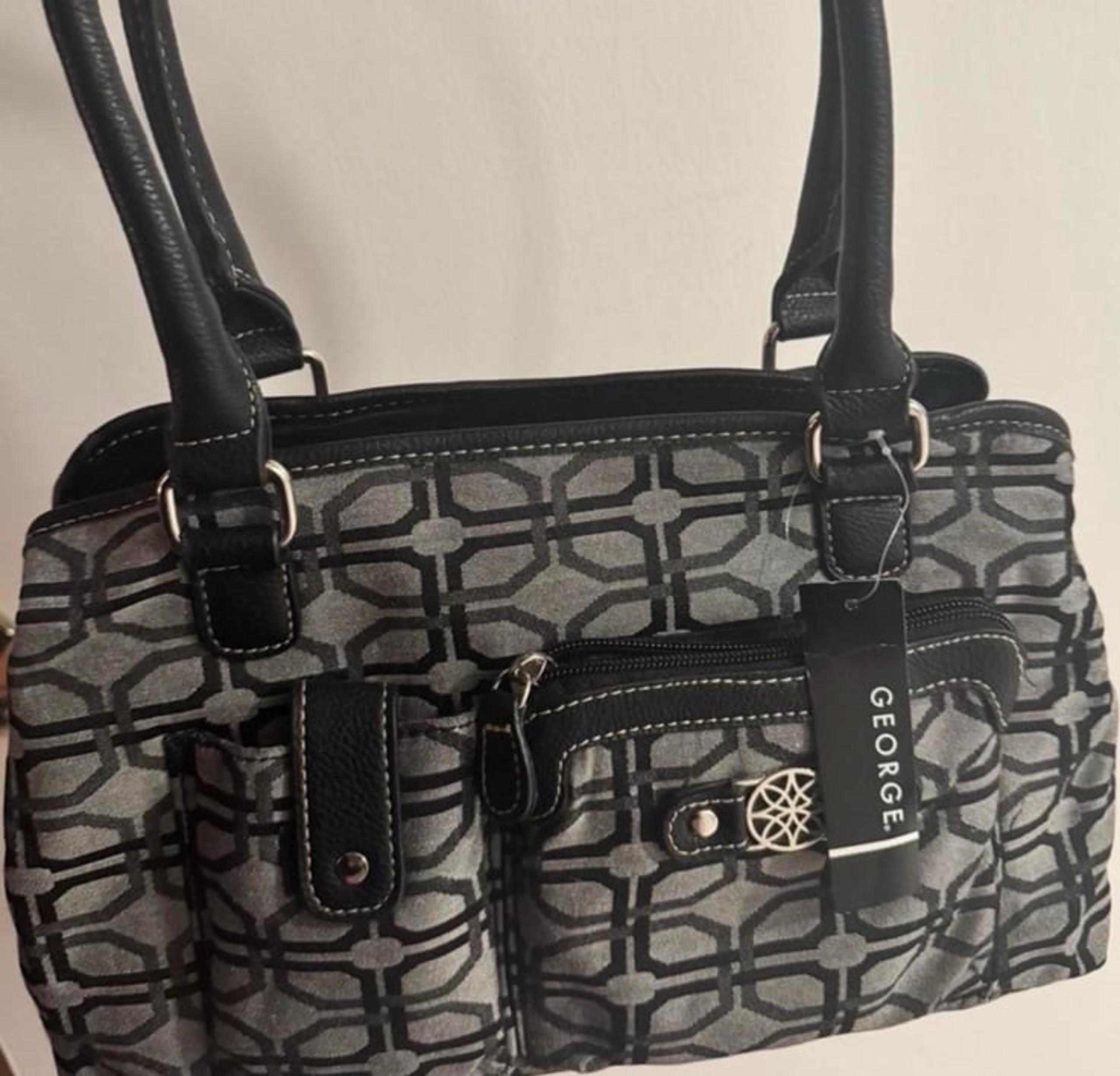 George Black and Gray Women's Handbag
