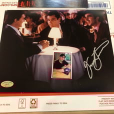 Frank Sivero Autographed 8x10 #3 “Dinner w/Liotta & Pesci - (ERC #101019)