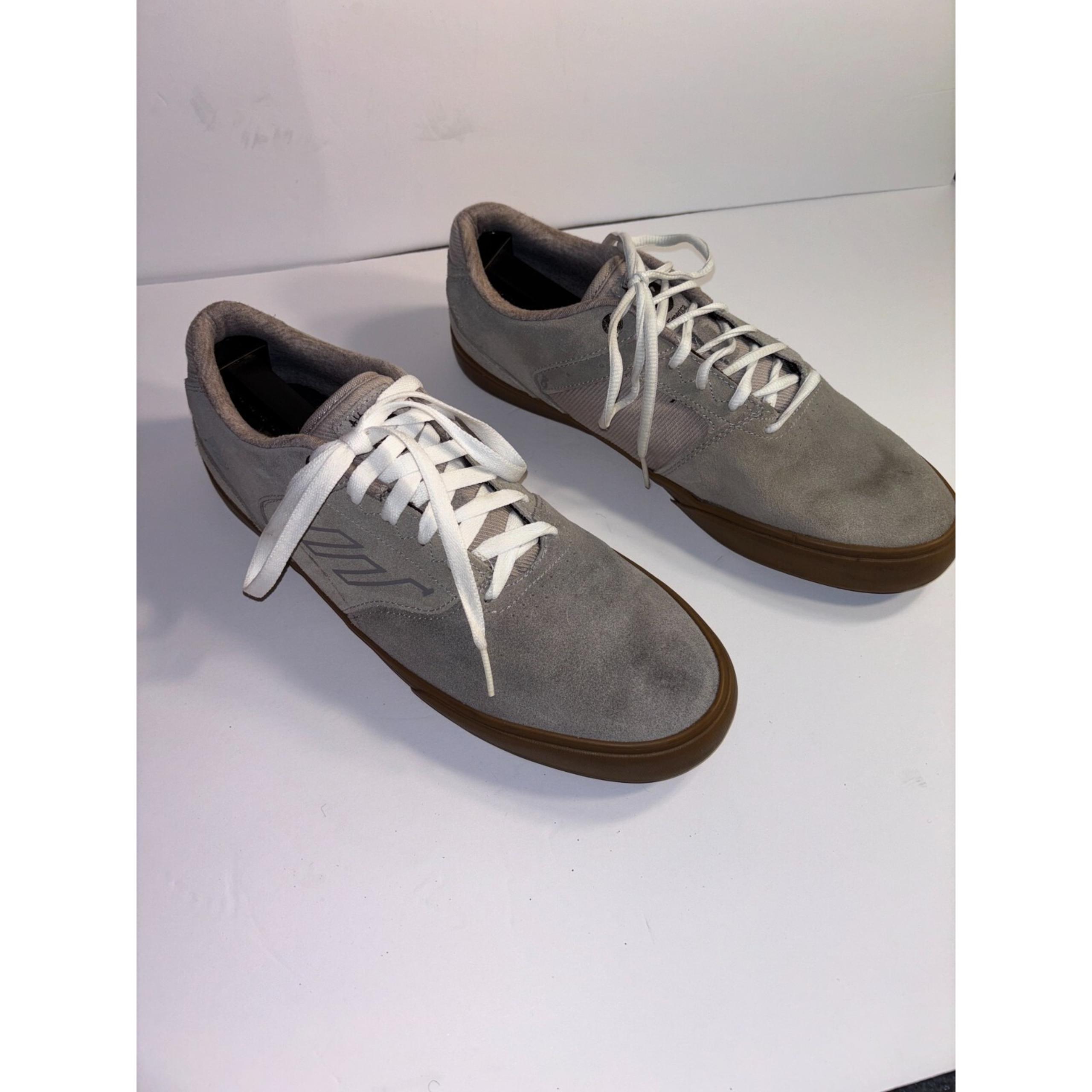 Emerica Altamont Skateboard Shoes Men's US 11 Gray Upper Suede Low Top Round Toe