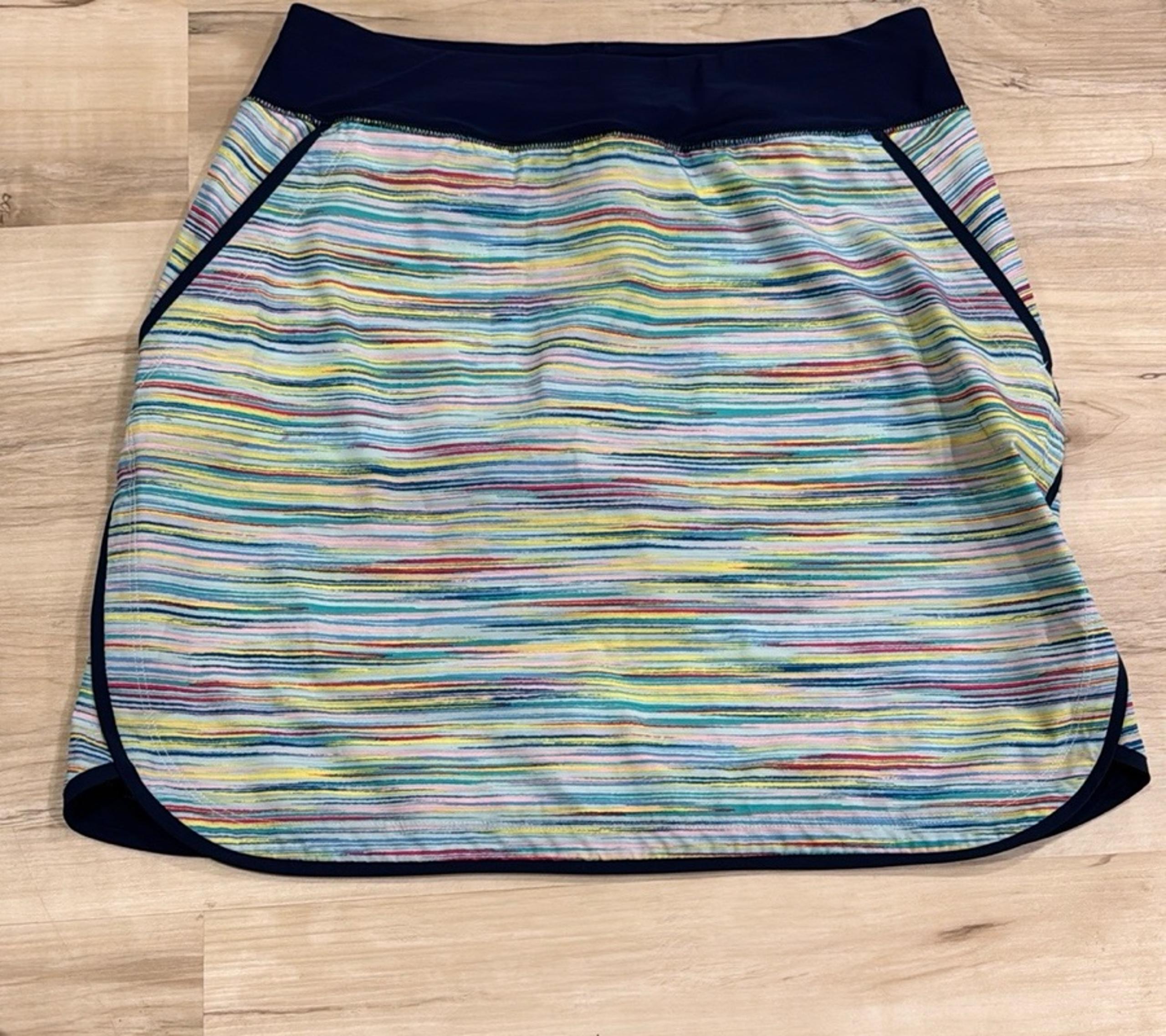 Lands' End Blue and Yellow Mini Skort Athletic