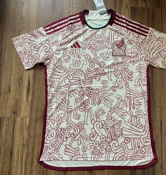 Adidas Mexico 22/23 World Cup Away Player Issue Long Sleeve Soccer Jersey