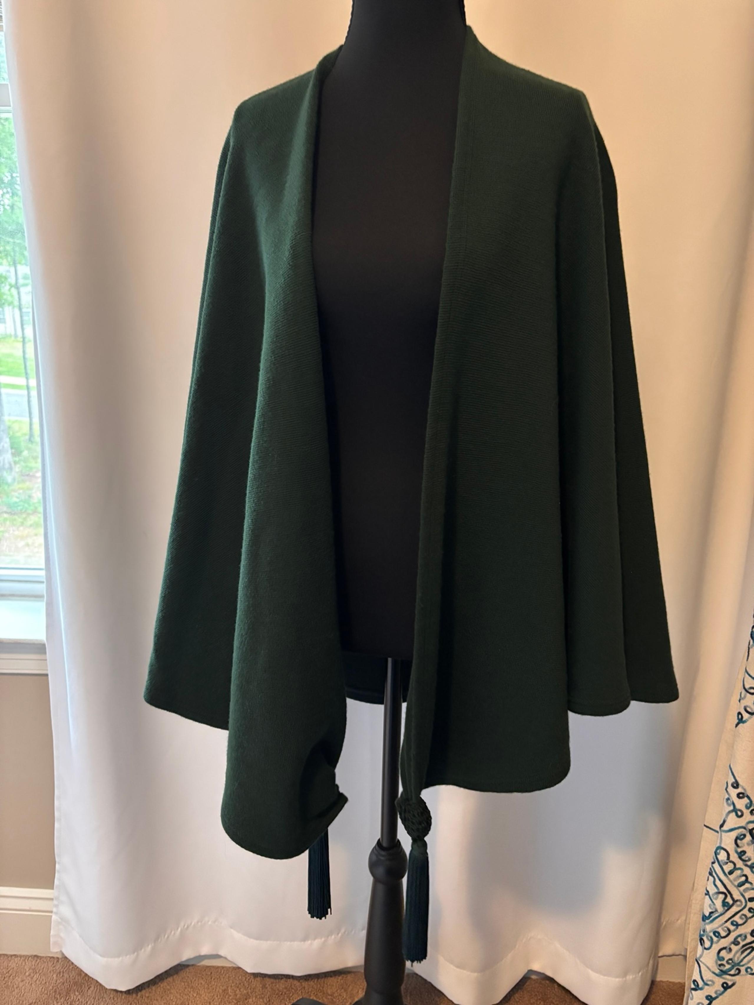 100% wool cape