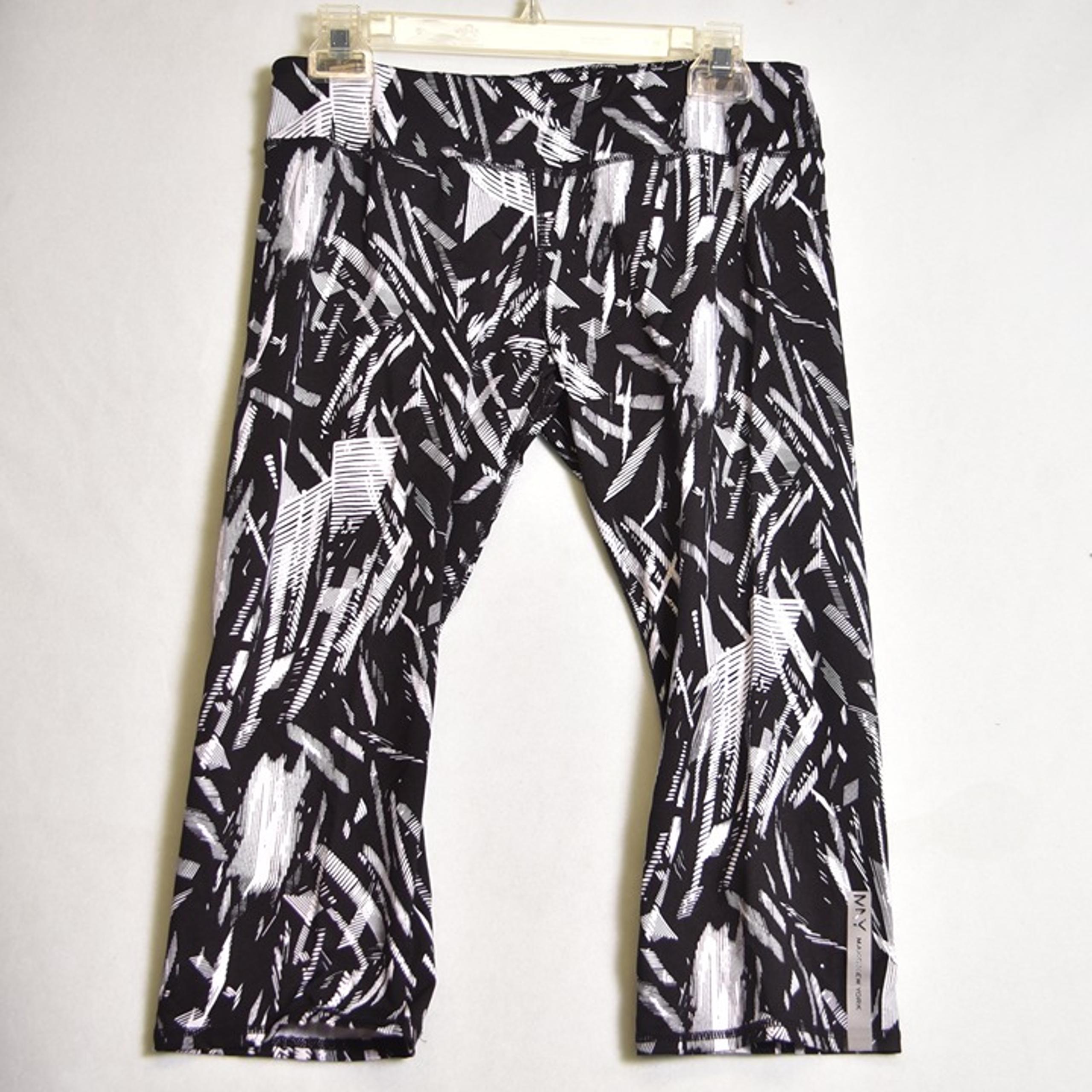 MNY Women's Leggings Size Large Black & White - Marc New York