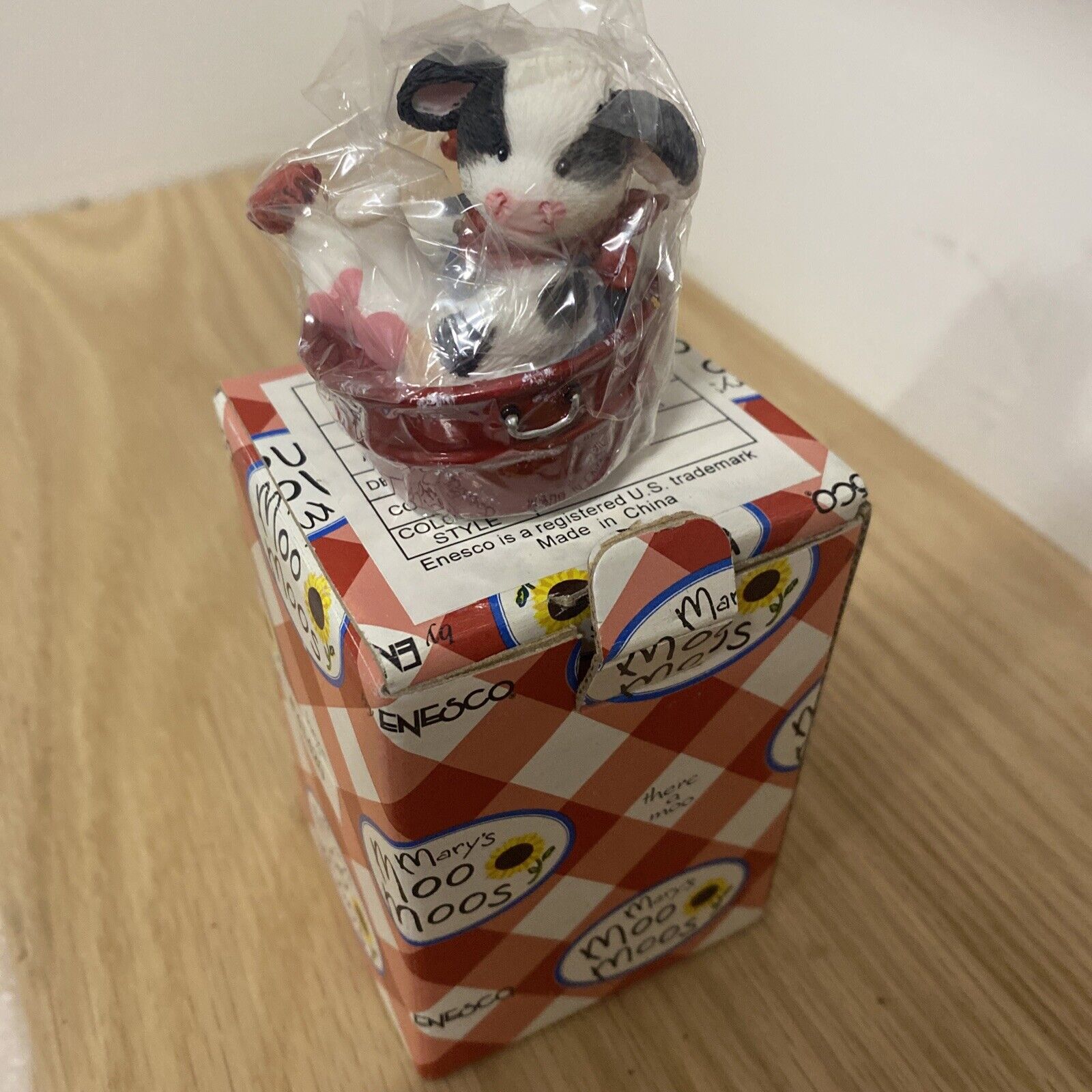Enesco Mary’s Moo Moos Mini Cow Hearts NIB I Pour Out My Heart For Moo #41420