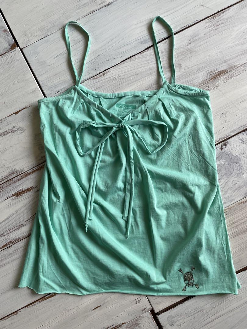 Roen Swarovski Skull Camisole, Skull, Roen