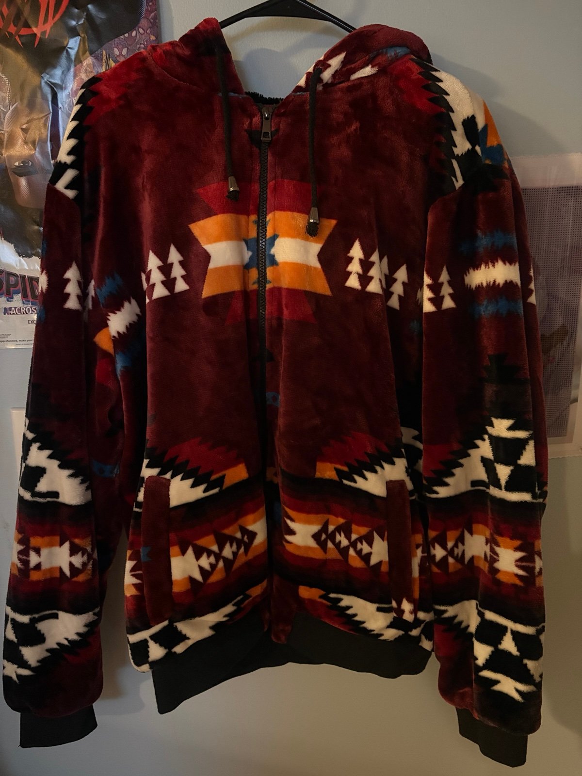 Native American southwestern zip up jacket hoodie sweater
