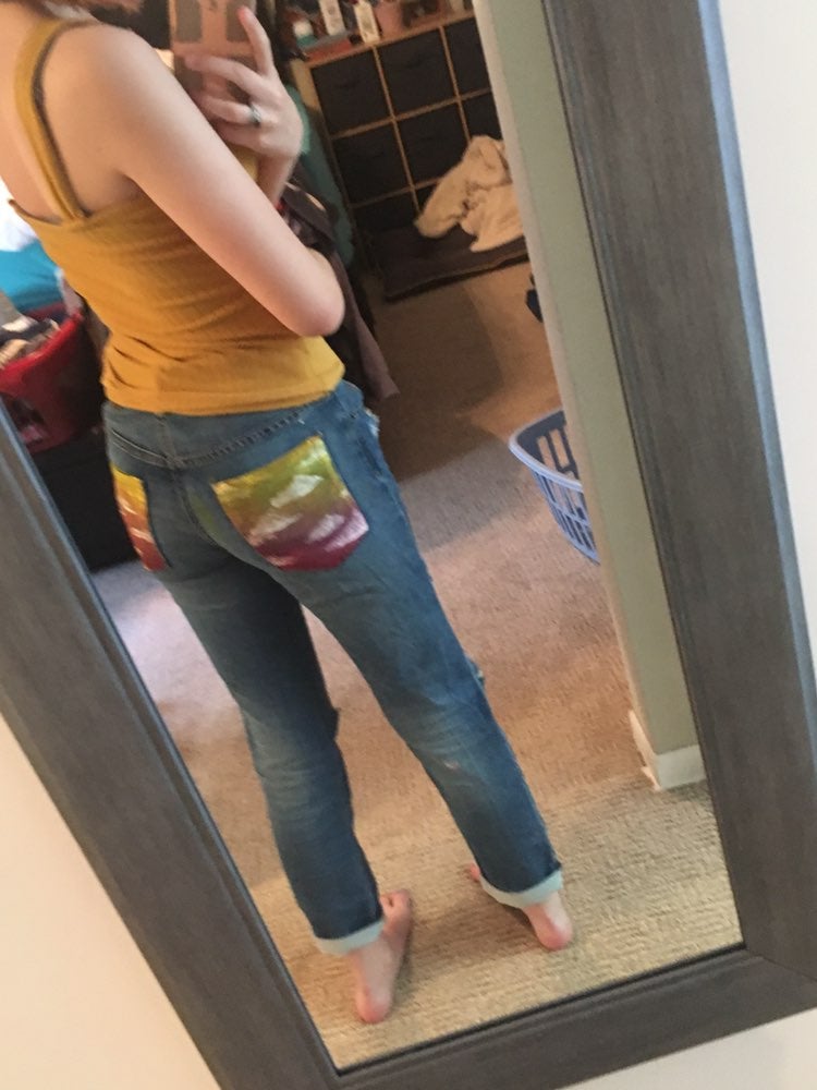Custom Hand Painted Jeans